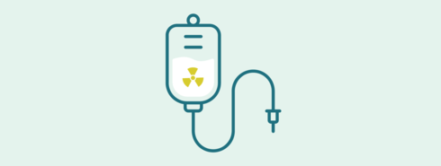 Leben mit Prostata-Krebs: Die Abbildung zeigt die Illustration eines Infusionsbeutels Die Abbildung zeigt die Illustration eines Infusionsbeutels